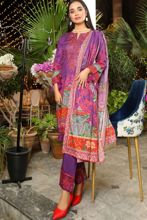 Lawn Embroidered 3 Pcs Collection by Simrans 09