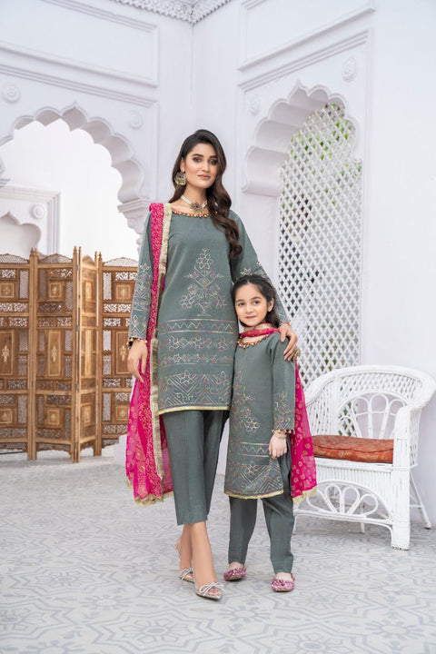 Kids Ready to Wear 3 Pcs Eid Lawn Collection by Gulwarun 09