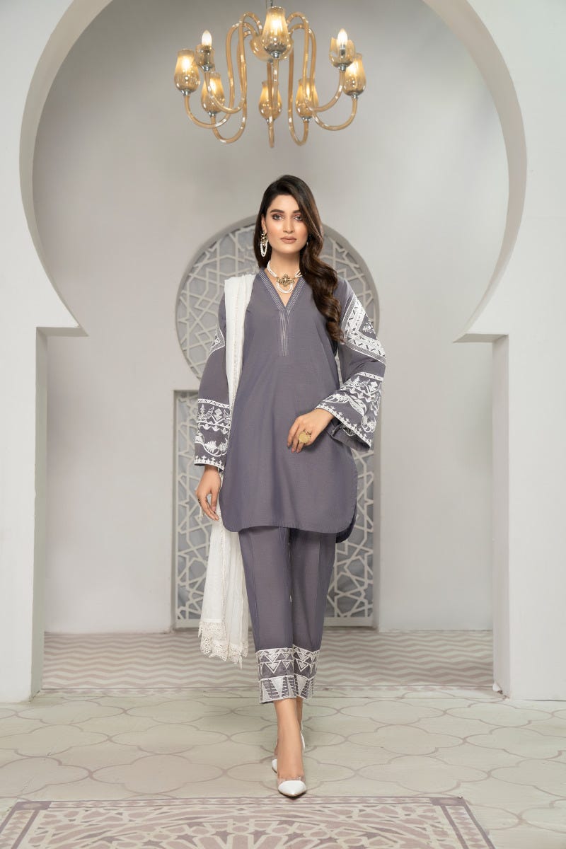 Ready to Wear 3 Pcs Eid Lawn Collection by Gulwarun 01