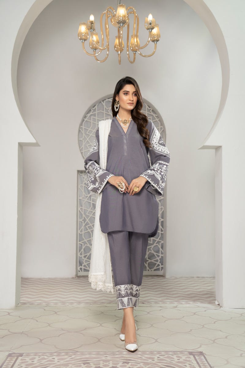 Ready to Wear 3 Pcs Eid Lawn Collection by Gulwarun 01