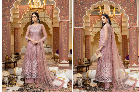 Luxury Formal Ready to Wear Net Collection by Noorma Kamal 01