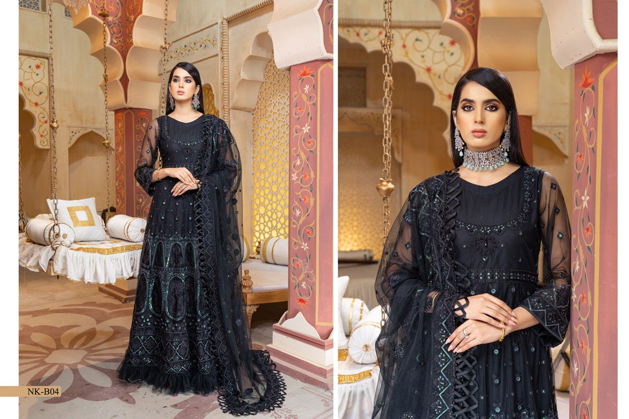 Luxury Formal Ready to Wear Net Collection by Noorma Kamal 04