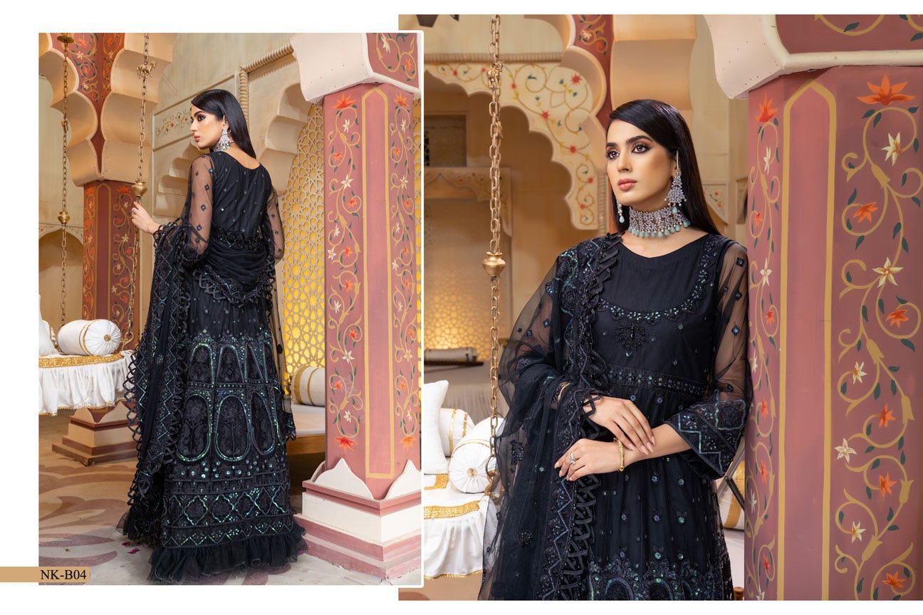 Luxury Formal Ready to Wear Net Collection by Noorma Kamal 04