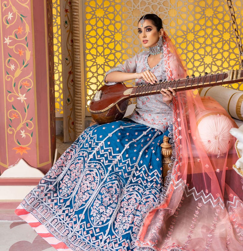 Luxury Formal Ready to Wear Net Collection by Noorma Kamal 05