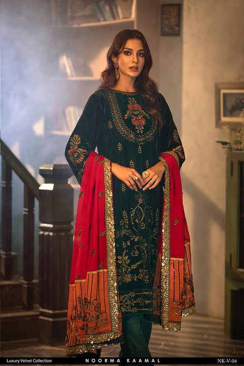 Noorma Kamal 3pc Velvet Dress 04