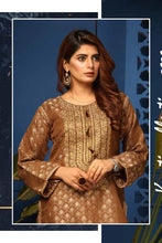 Jacquard Embroidered Kurta by Simrans