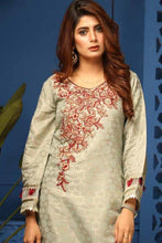 Jacquard Embroidered Kurta by Simrans