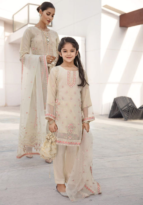 Kids Organza Embroidered Hand work Detailed Dress by Simrans 10