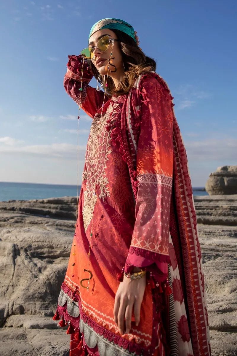 Sana Safinaz Ready to Wear Muzlin 3 Pcs Lawn Collection 8B