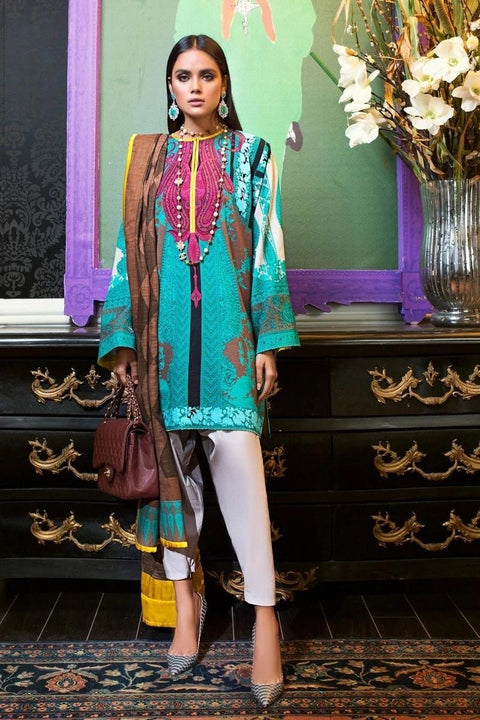 3 Pc Sana Safinaz Ready to Wear Winter 19 Mahay Collection 05B
