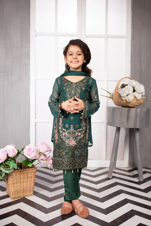 Kids Luxury Chiffon Ready to Wear Eid Collection with handwork details 02