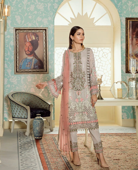 Luxury Chiffon Ready to Wear Eid Collection with handwork details 03