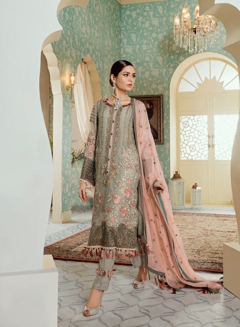 Luxury Chiffon Ready to Wear Eid Collection with handwork details 06