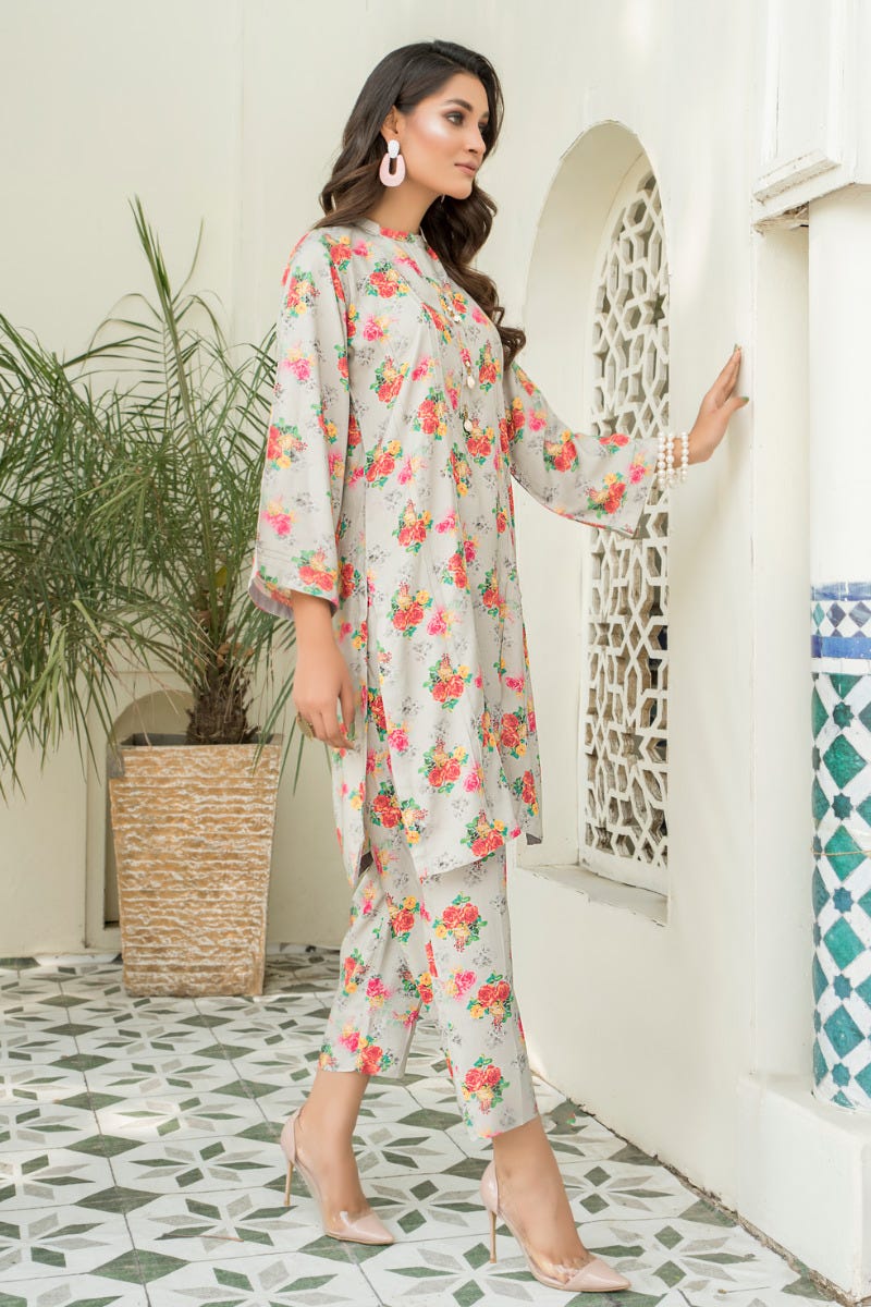 Winter Ready to Wear 2 Pcs Linen Dress by Miski 02