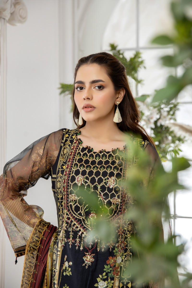 Luxury Lawn Ready to Wear Eid Collection by Mona 08