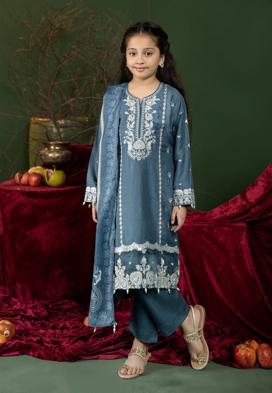 Kids Winter Ready to Wear Shawl Collection by Mona 01