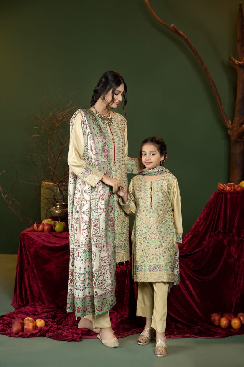 Kids Winter Ready to Wear Shawl Collection by Mona 08