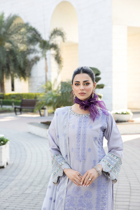 3pc Cotton Embroidered Eid Dress 05