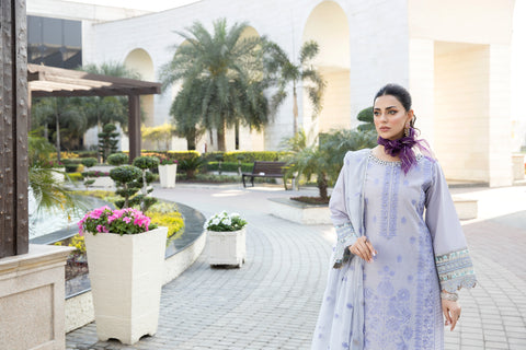 3pc Cotton Embroidered Eid Dress 05