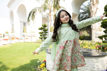 3pc Cotton Embroidered Girls Eid peplum 01