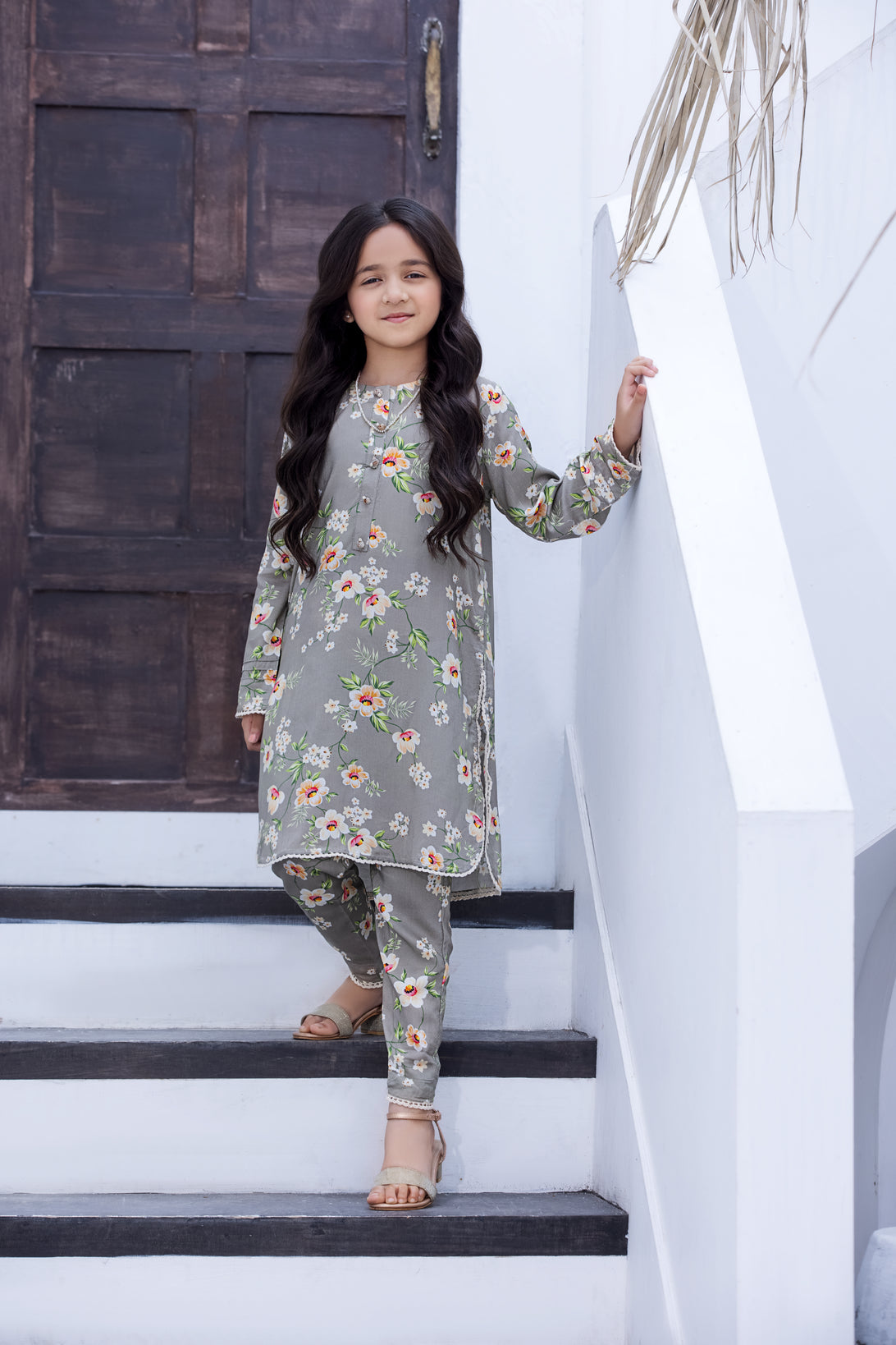 Zaiwa Ready to Wear Linen Girls Dress 07