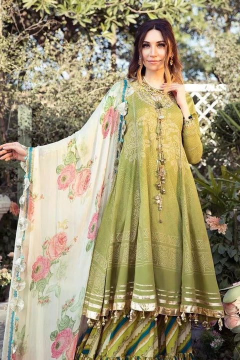 Maria B MPrint Ready to Wear Embroidered 3 Pcs Dress 04B