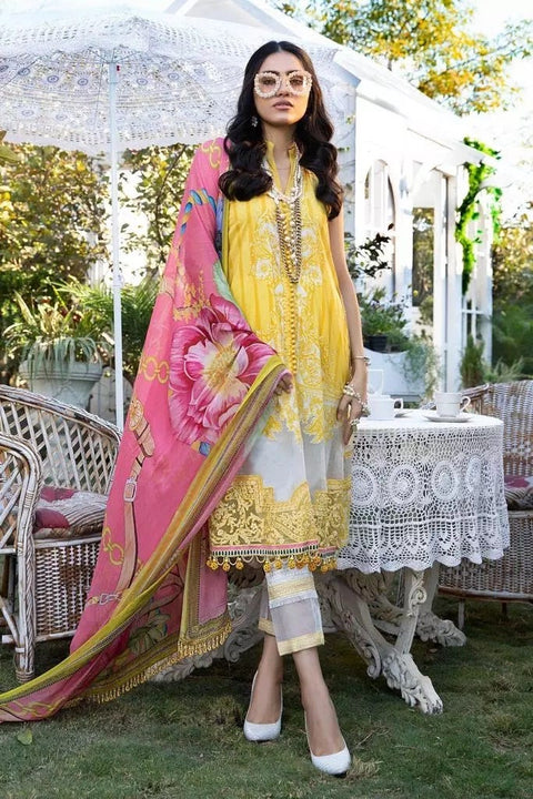 Maria B MPrint Ready to Wear Embroidered 3 Pcs Dress 09A