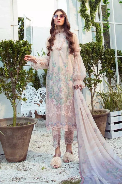 Maria B MPrint Ready to Wear Embroidered 3 Pcs Dress 12A