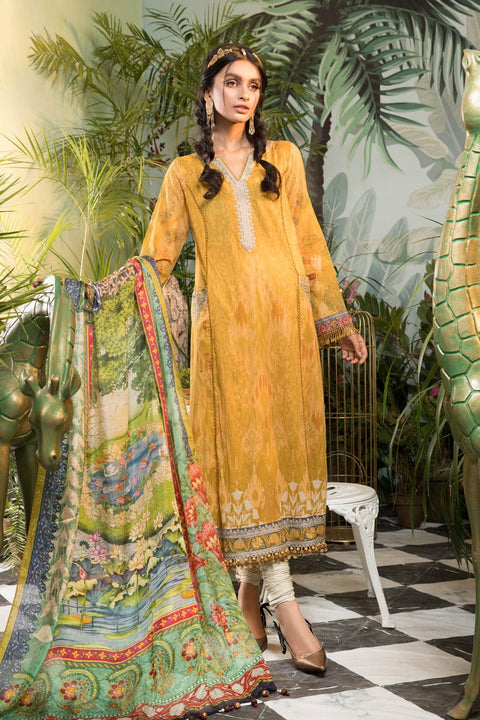 Maria B Ready to Wear Mprints Embroidered Lawn Collection 4A