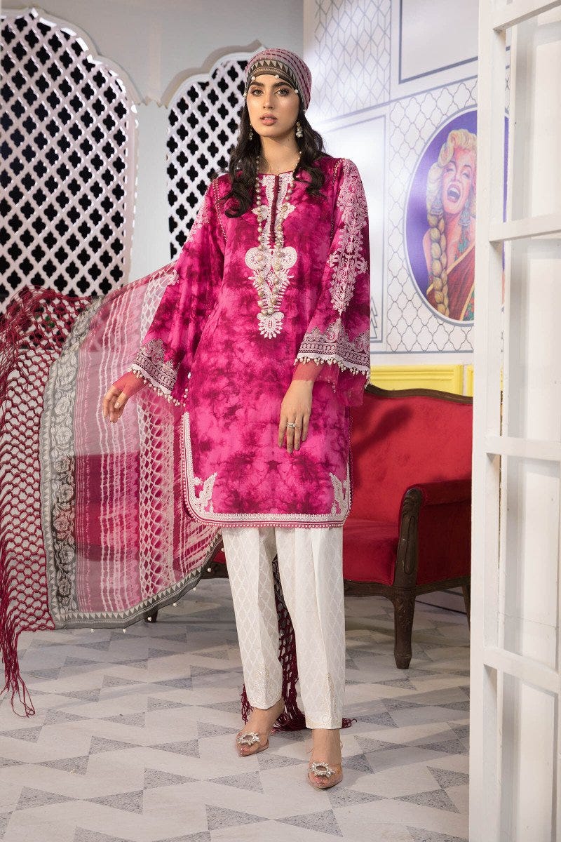 Maria B Ready to Wear Mprints Embroidered Lawn Collection 6A