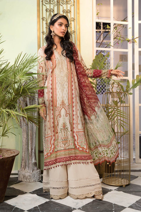 Maria B Ready to Wear Mprints Embroidered Lawn Collection 12A