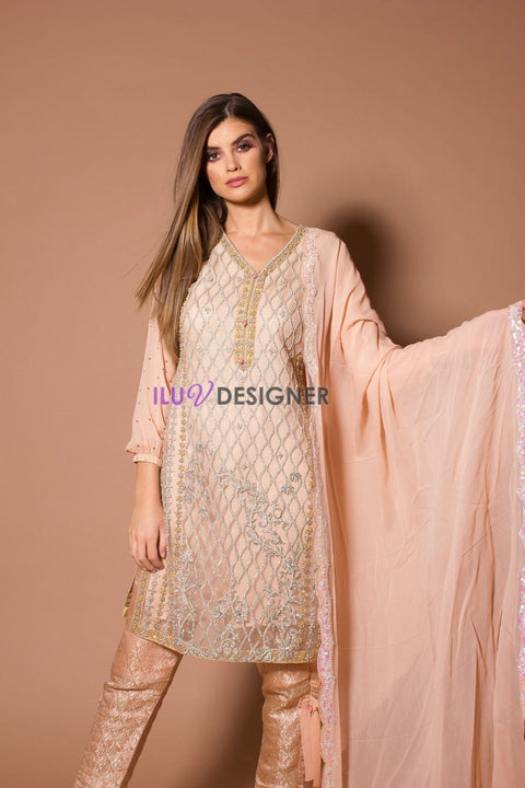 Full Handwork Formal Dress by Sakeena Hasan