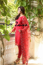 Red Charm luxury Pret by Zaiwa