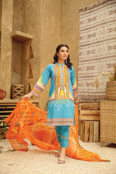 Jacquard Lawn Ready to Wear 3 Pcs Embroidered Dress by Panache 09