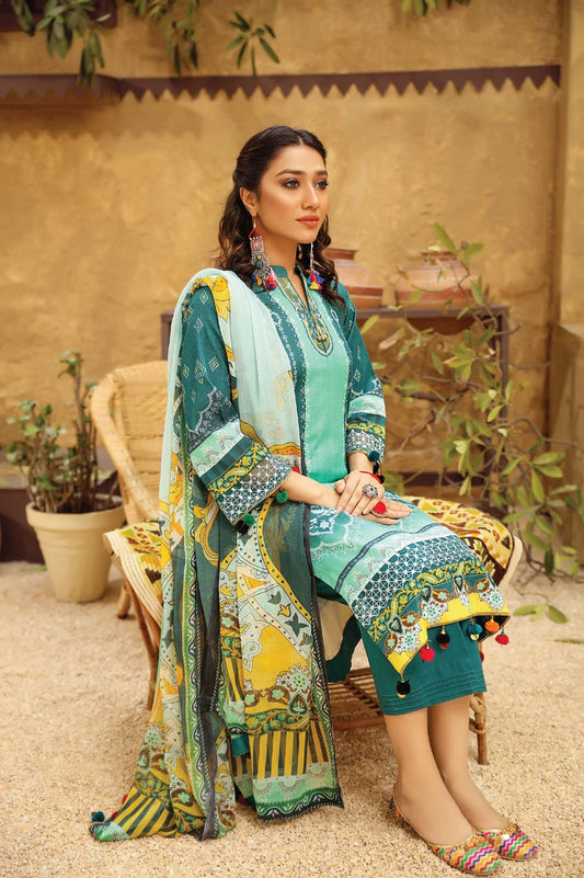 Jacquard Lawn Ready to Wear 3 Pcs Embroidered Dress by Panache 05