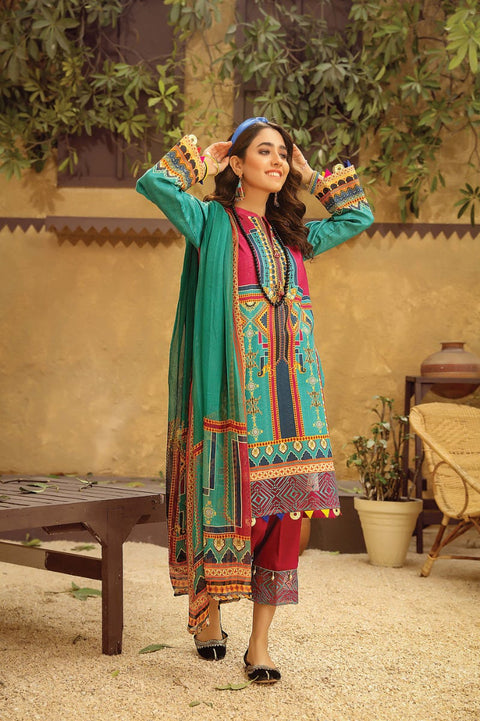 Jacquard Lawn Ready to Wear 3 Pcs Embroidered Dress by Panache 02
