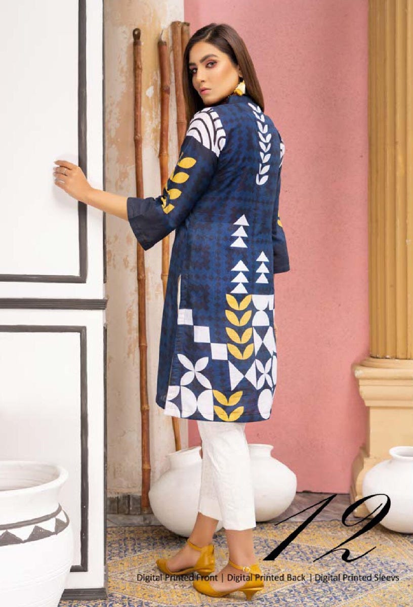 Ready to Wear Digital Printed Kurta by Noorma Kamal 03