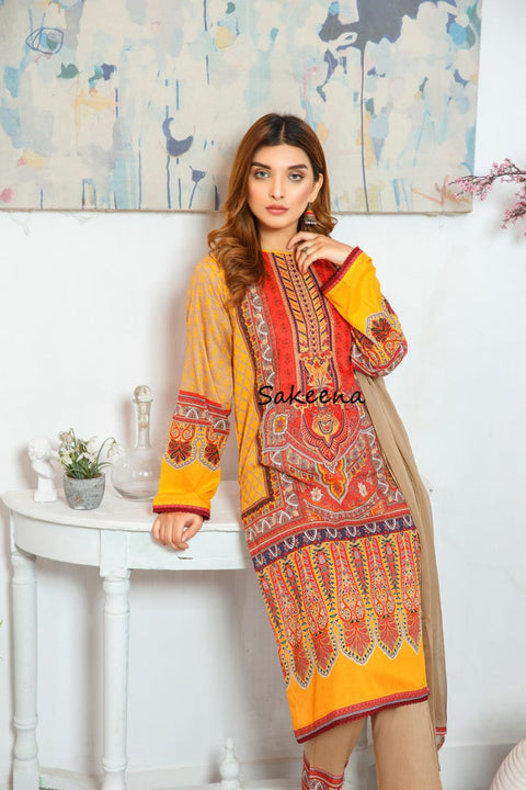 Ready to Wear Lawn Embroidered Eid Collection by Sakeena Hasan 06
