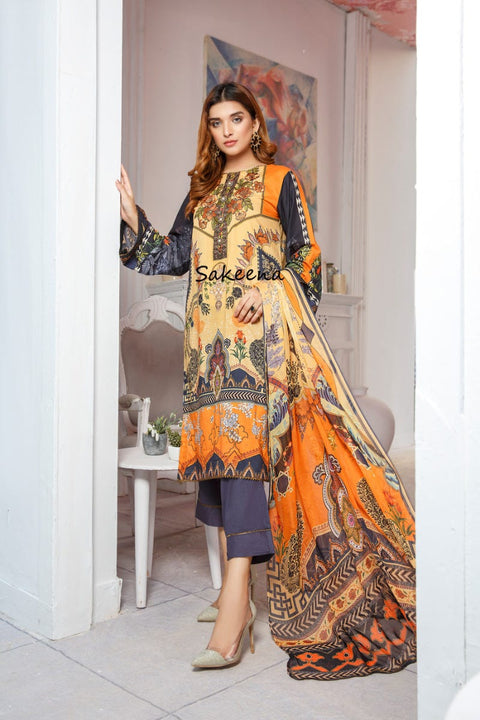 Ready to Wear Lawn Embroidered Eid Collection by Sakeena Hasan 08