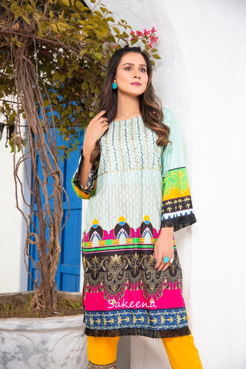 Winter Ready to Wear Handwork 2 Pcs Dress by Sakeena Hasan 09