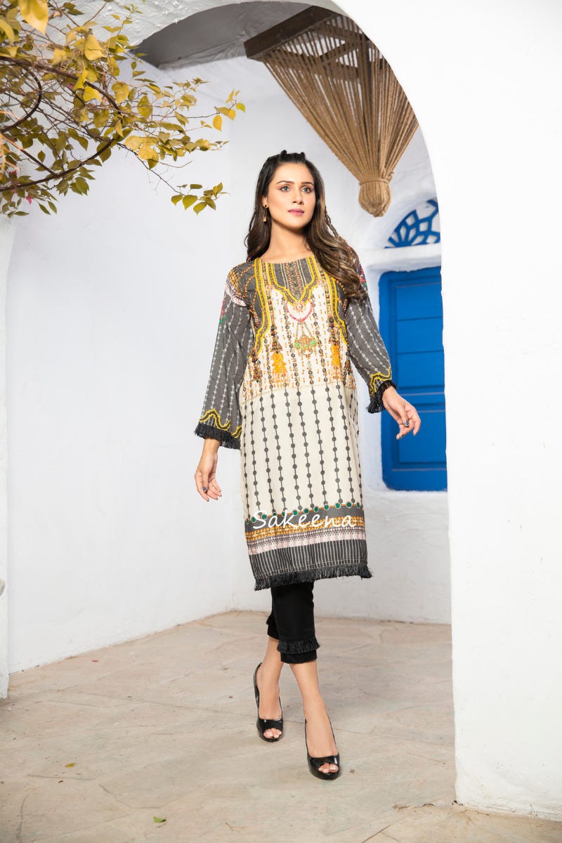 Winter Ready to Wear Handwork 2 Pcs Dress by Sakeena Hasan 02