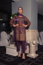 3 Piece Ready to wear stone linen dress by Sakeena Hasan