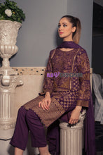 3 Piece Ready to wear stone linen dress by Sakeena Hasan