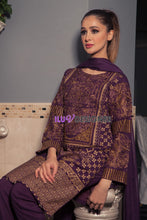 3 Piece Ready to wear stone linen dress by Sakeena Hasan