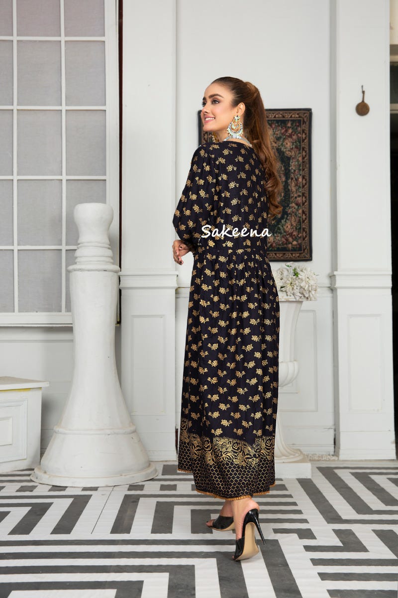 Ready to Wear Embroidered Dress by Sakeena Hasan 01