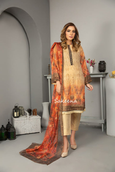 Ready to Wear Hand worked Dress by Sakeena Hasan 05
