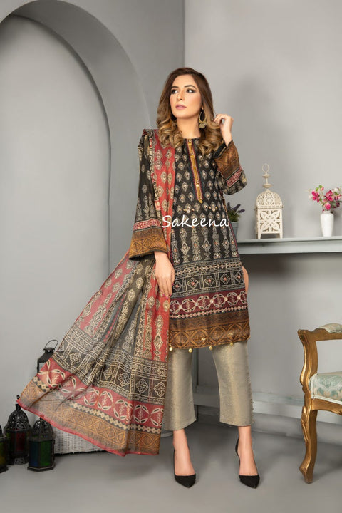 Ready to Wear Hand worked Dress by Sakeena Hasan 01