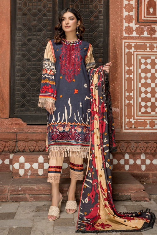 Winter Ready to Wear Khadar Emrboidered Collection by Sakeena Hasan 06