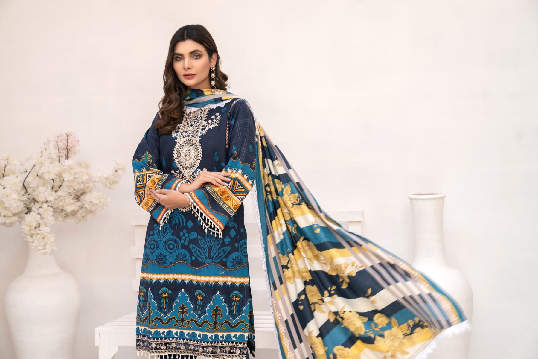 Winter Ready to Wear Khadar Emrboidered Collection by Sakeena Hasan 02