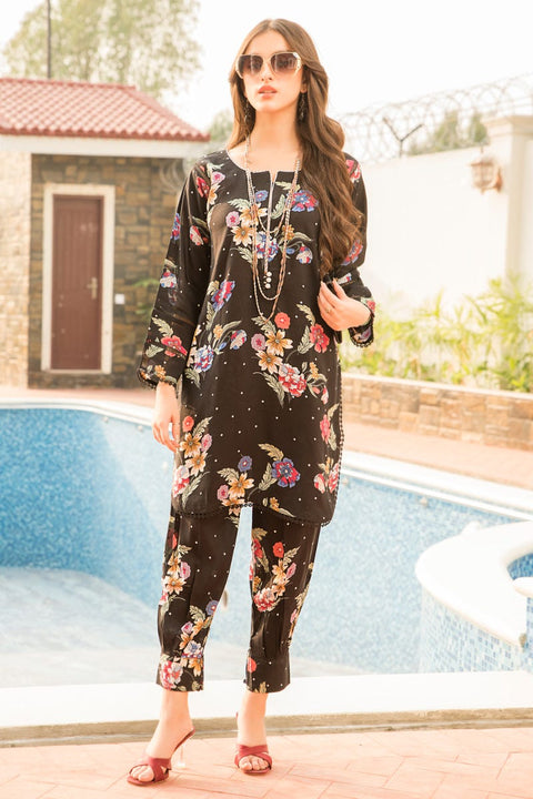 Winter Linen 2 Pcs Ready to Wear Dress by Sakeena Hasan 11